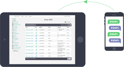 SMS & MMS Mobile Monitoring by MonitorPhones.com