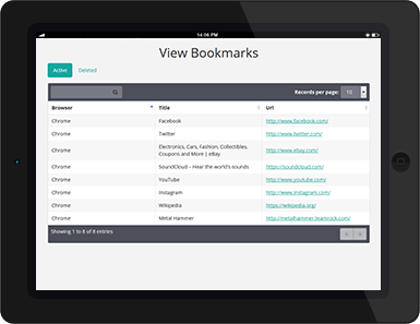 Cell Phone Monitoring: View Bookmarks